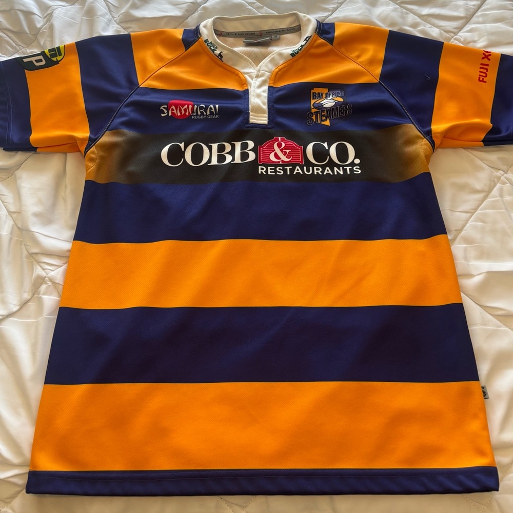 NWOT Rugby Jersey Bay of Plenty Steamers Size M by Samurai Sportswear